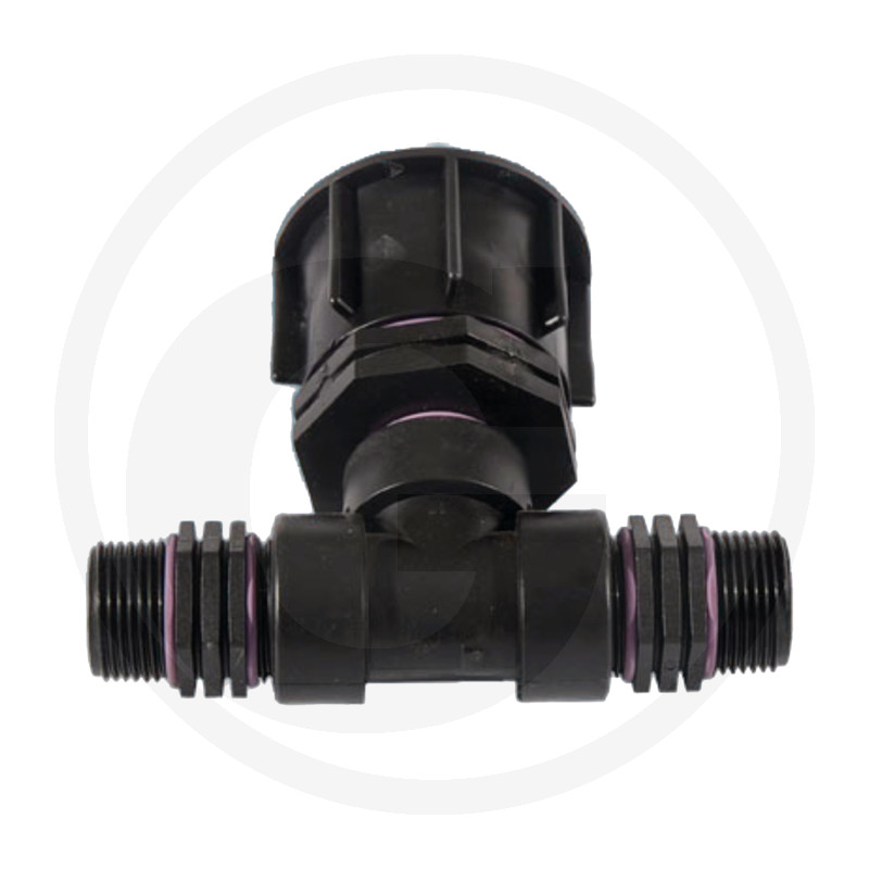 IBC-adapter S60x6 Met 2-wegs Verdeler