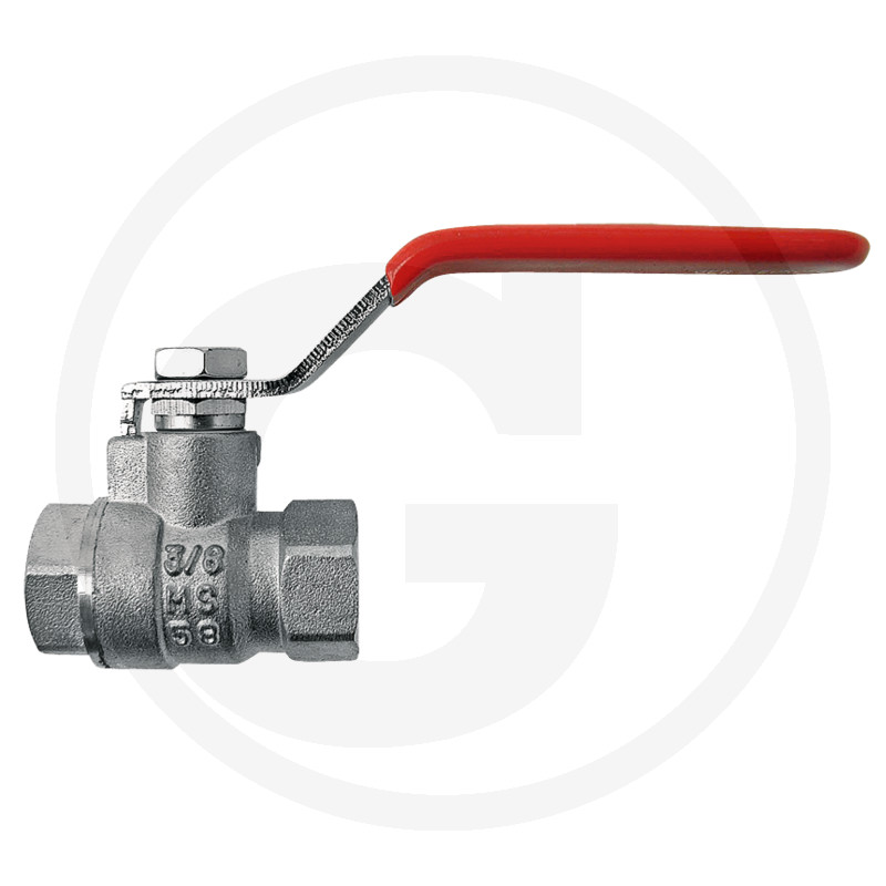 Met Volledige Doorgang En Gecoate Stalen Hendel.   Alleen Geschikt Voor Waterleidingsystemen In De Landbouw   Werkdruk: 15 Bar   BSP-draad