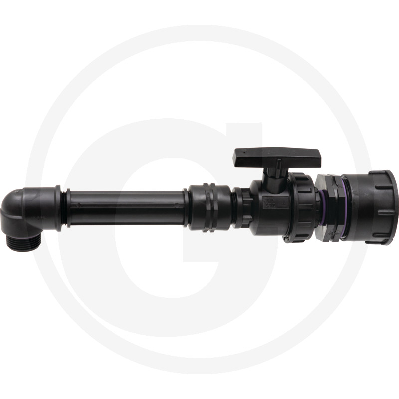 IBC-adapters S60x6 Met PVC-kogelkraan