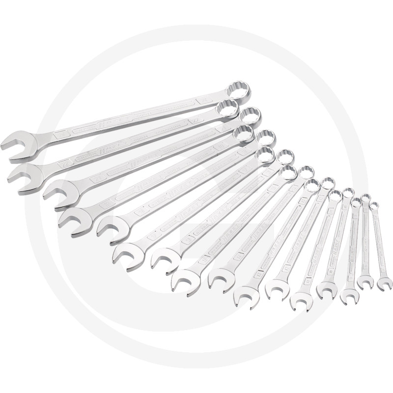Ring-steeksleutelset, Metrisch, 16-delig