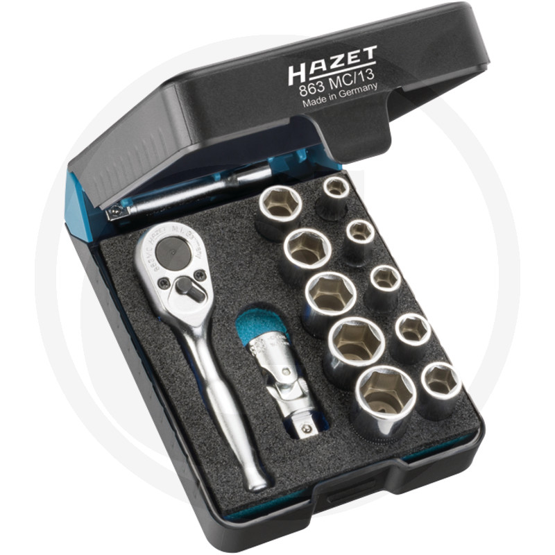 Dopsleutelset, 1/4”, 13-delig