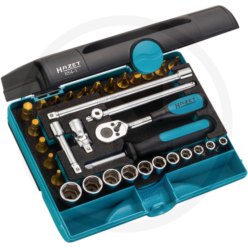 Dopsleutelsets, 1/4”, 33-delig