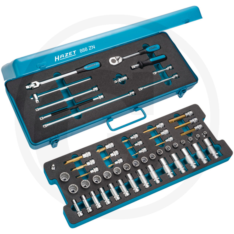 Dopsleutelset, 3/8”, 58-delig