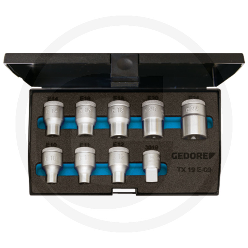 Bitsets Voor Dopsleutels, TORX®, 9 Delig