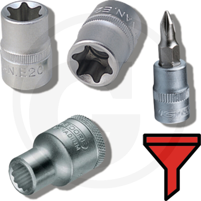 Zoekfilter Dopsleutels, 1/2”