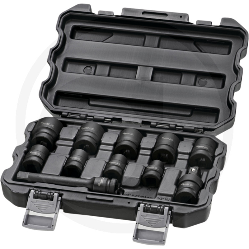 1/2" Zeskant Krachtdoppenset, 11-delig