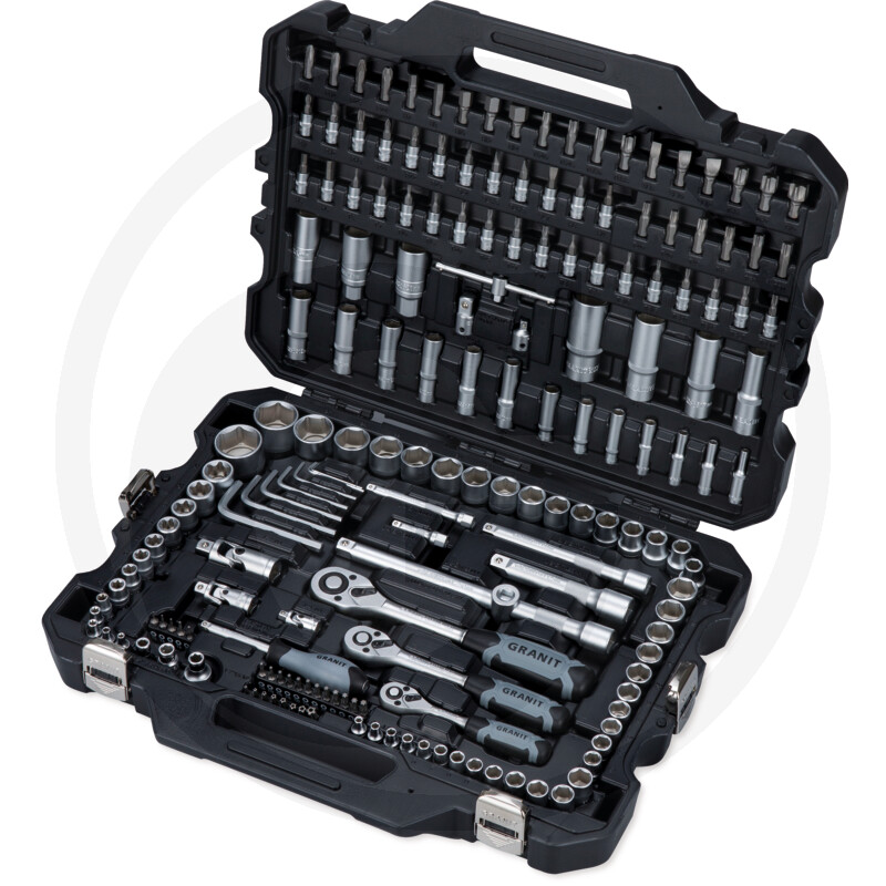 1/4", 3/8", 1/2” Dopsleutelset, 181-delig, Metrisch