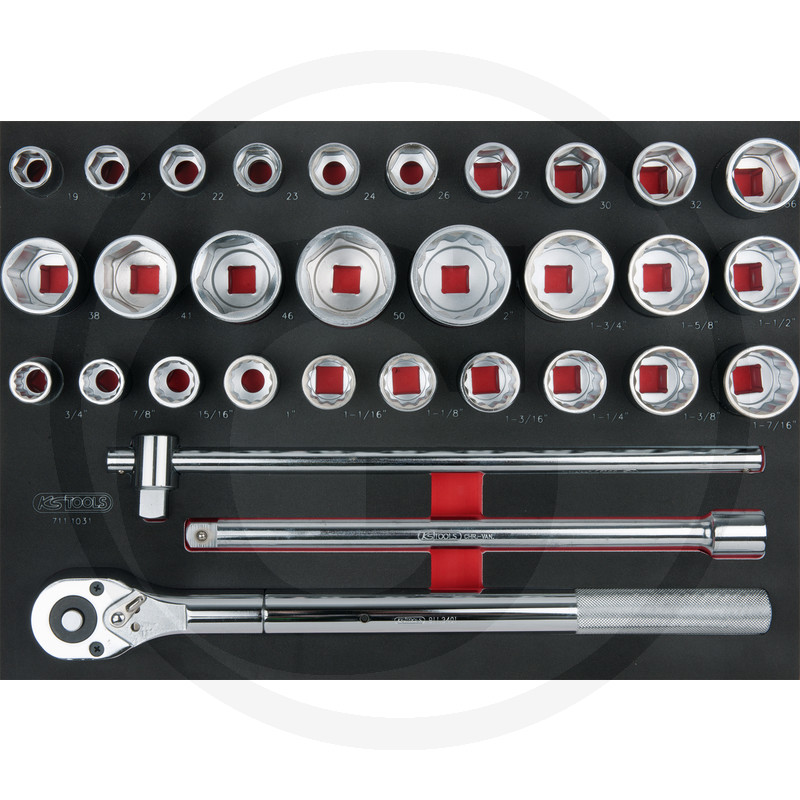 1/1 SCS Dopsleutels 3/4", Metrisch