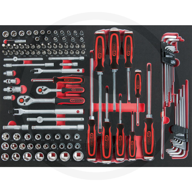 1/1 SCS Dopsleutels 1/4"+3/8", Metrisch