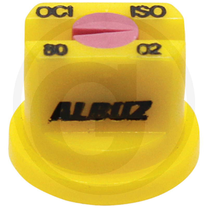 ALBUZ buse à jet plat excentré / capuchon de bordure OCI