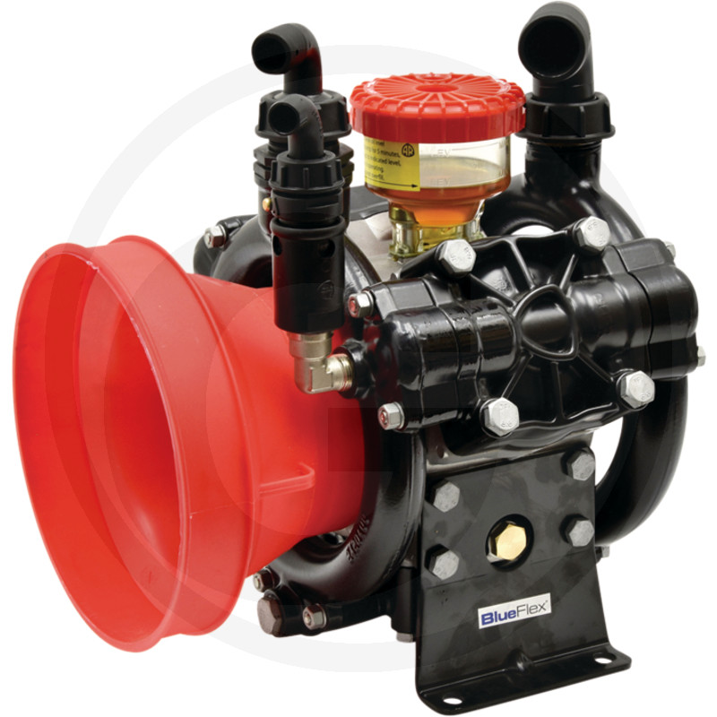 Pompe à membrane à piston