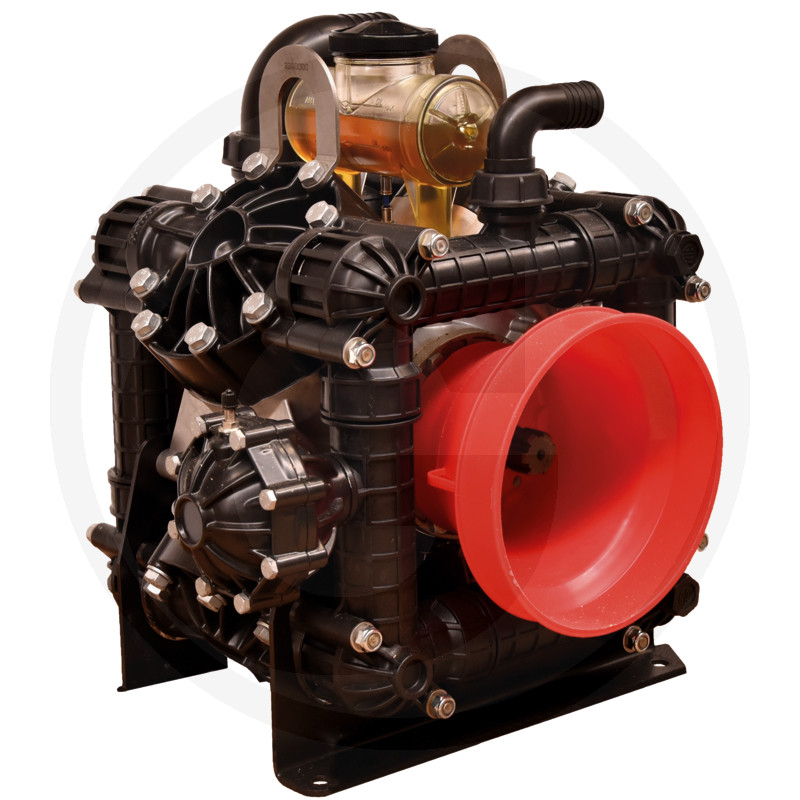 Pompe à membrane à piston
