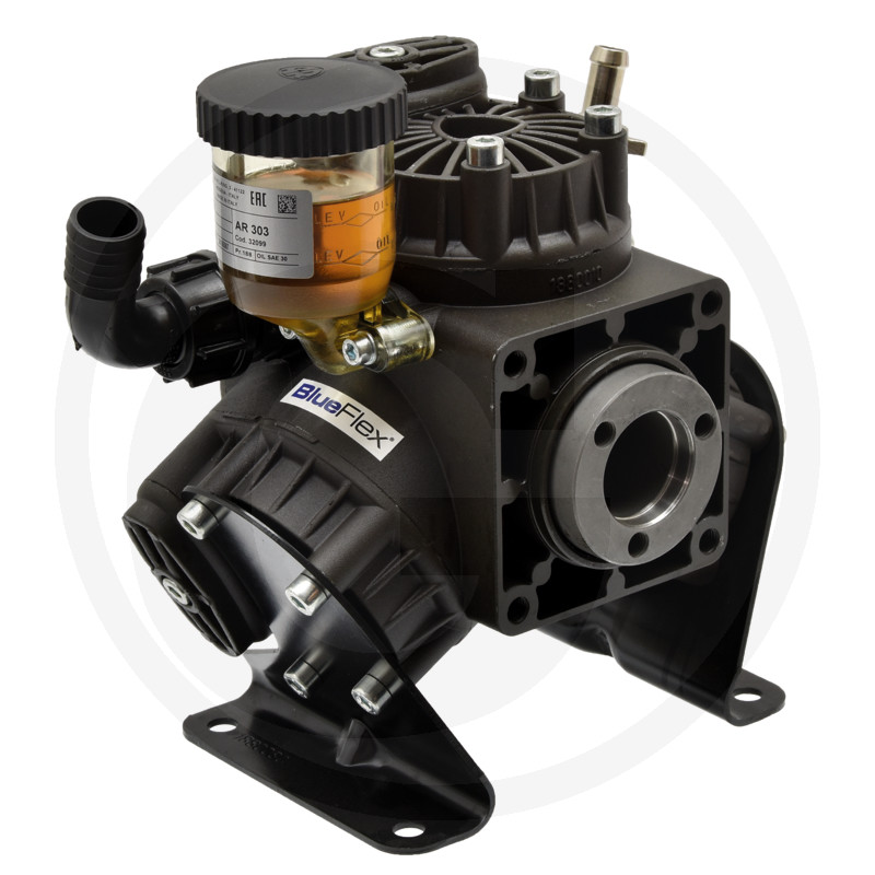 Pompe à membrane à piston