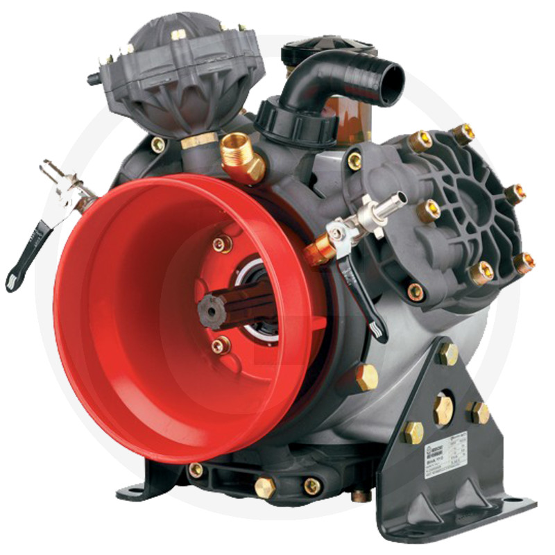 Pompe à membrane à piston