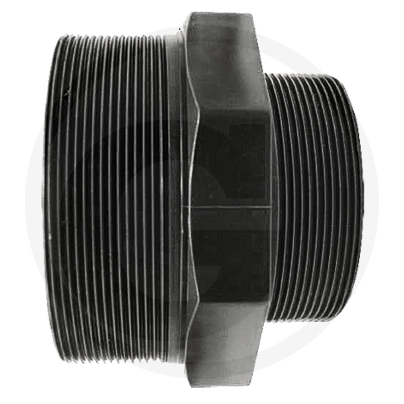 Dubbele nippels, verloop, met 2x buitendraad, PVC-U