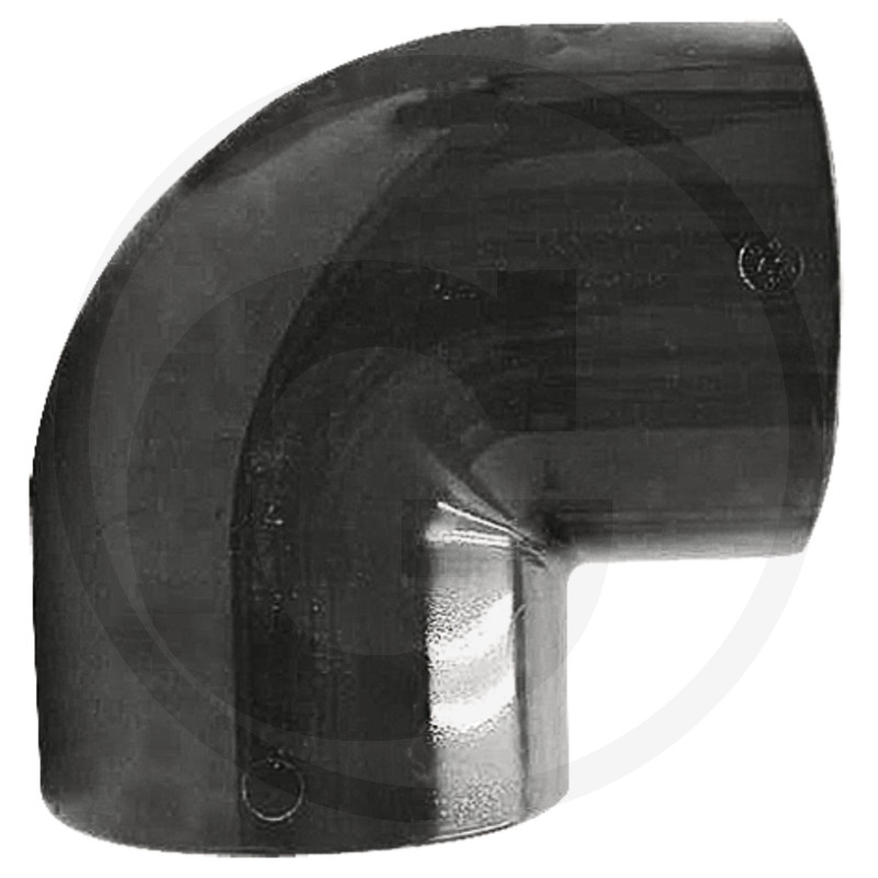 Bochten 90° met 2x binnendraad, PVC-U