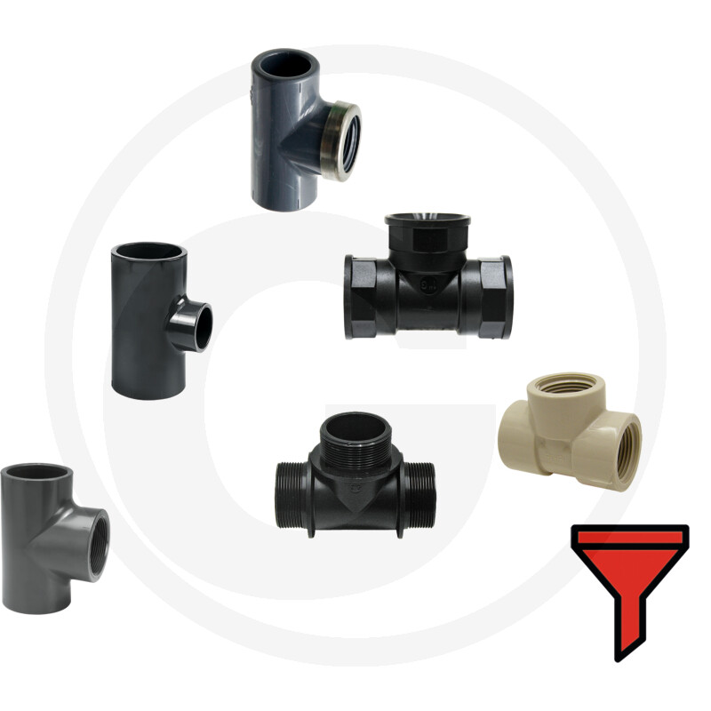 Zoekfilter T-stukken