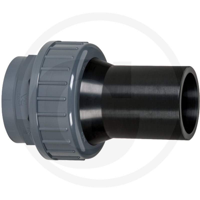 Schroefkoppelingen met 2x lijmsok, PVC-U en PE
