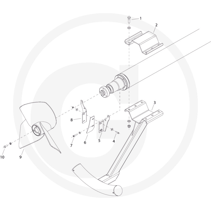 Extrémité du tube avec le safran