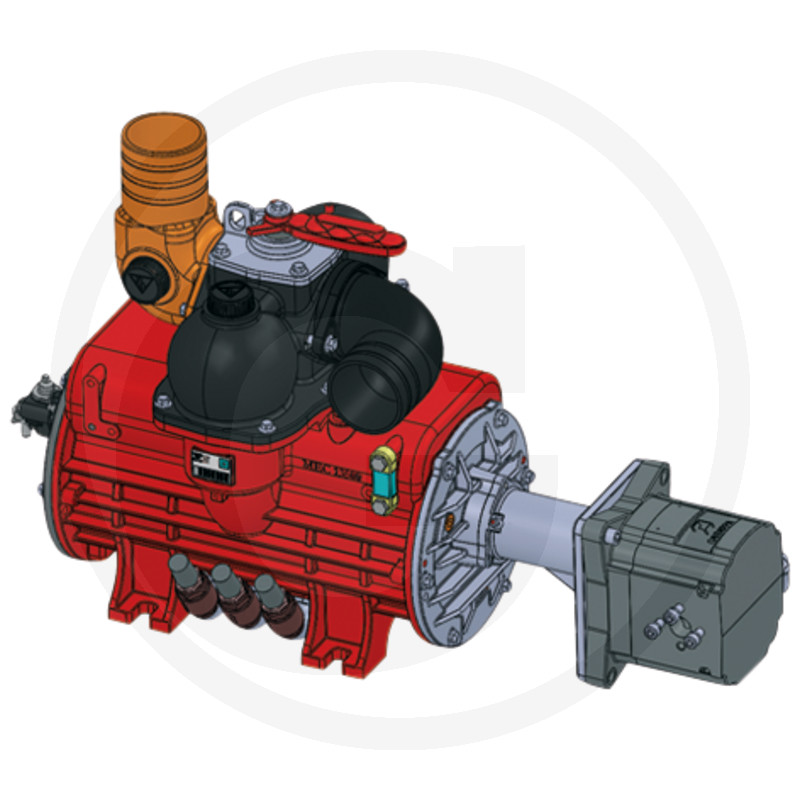 Compresseur Ballast/H avec bride pour moteur hydraulique, conduite à droite avec lubrification automatique (LA)