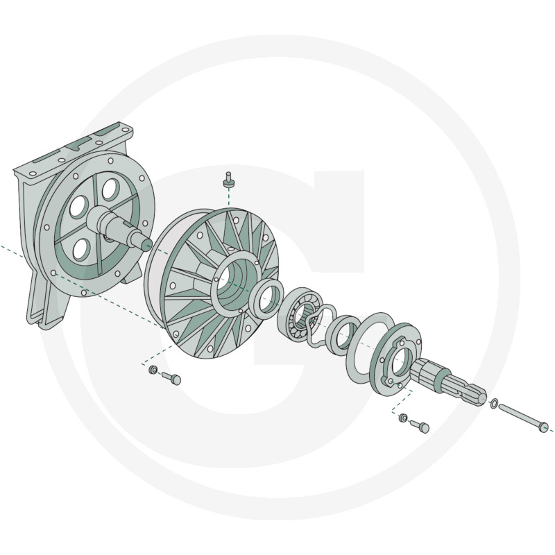 Directe aandrijving (types PN 5800, PN 8400, PN 10600) voor 1000 omw./min.