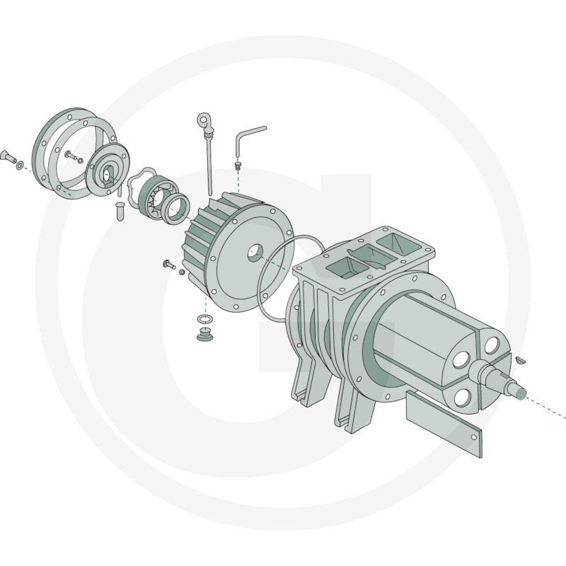 Compressorlichaam (types PN 5800, PN 8400, PN 10600)