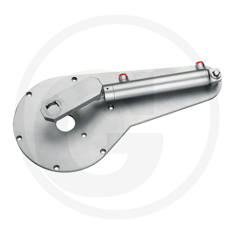 Hydraulische cilinder art. 0600 (60), dubbelwerkend, met plaat voor art. 0020 - 0024