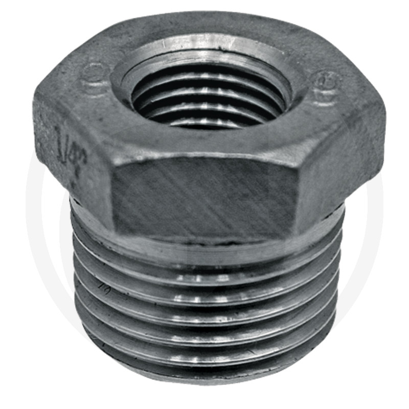 Adaptateur, acier inoxydable, pour manomètre à vide 1/4"