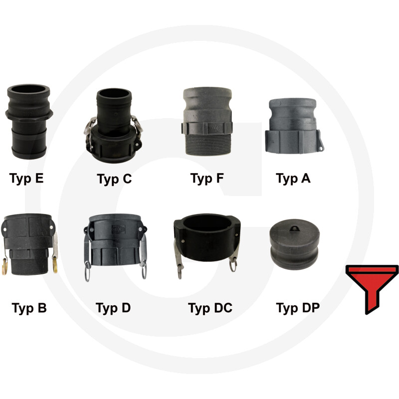 Zoekfilter systeem Camlock