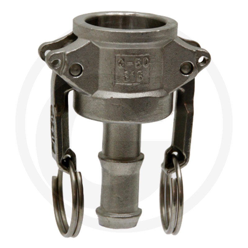 Systeem Camlock, (roestvrij staal)
