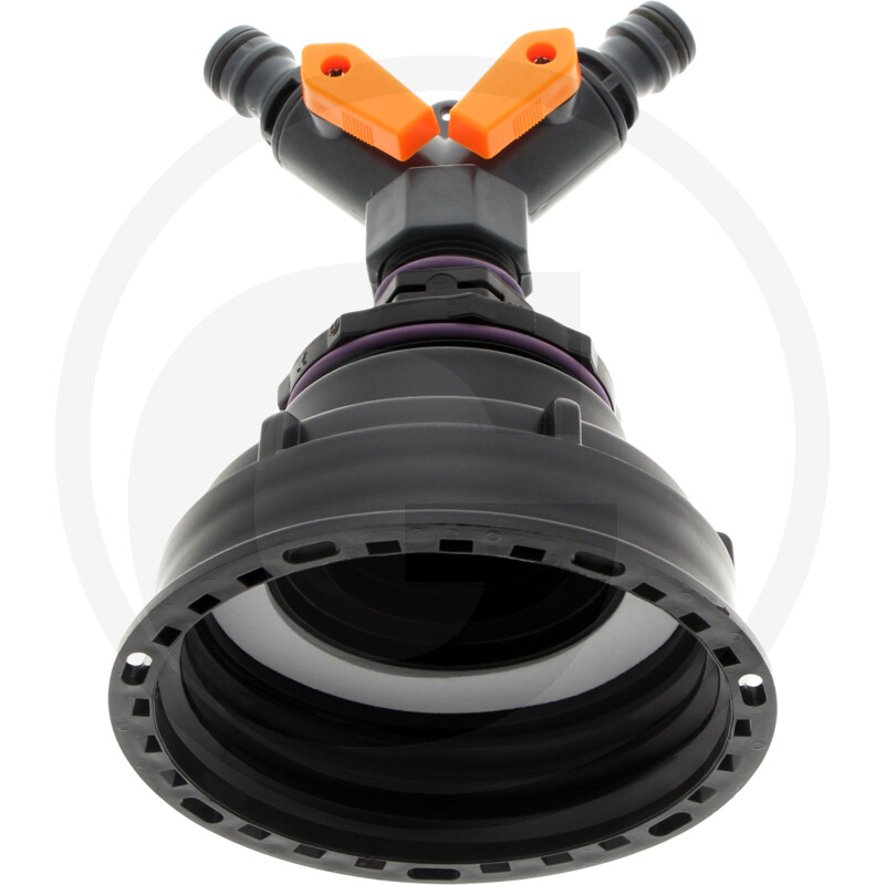 IBC-adapter S100x8 met 2-wegs ventiel