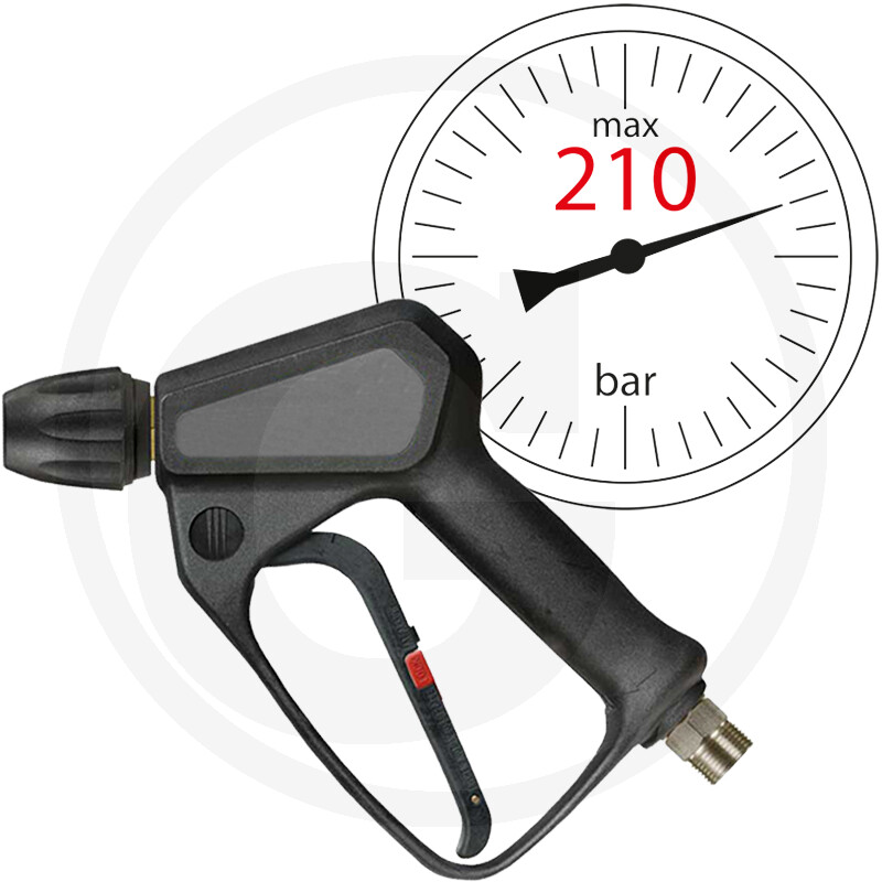 Jusqu'à 210 bars