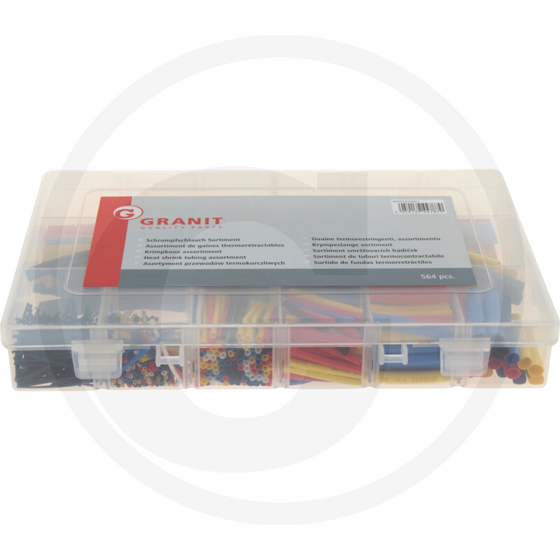 Assortiment de gaines thermorétractables ; 1,2 mm à 12,5 mm Ø
