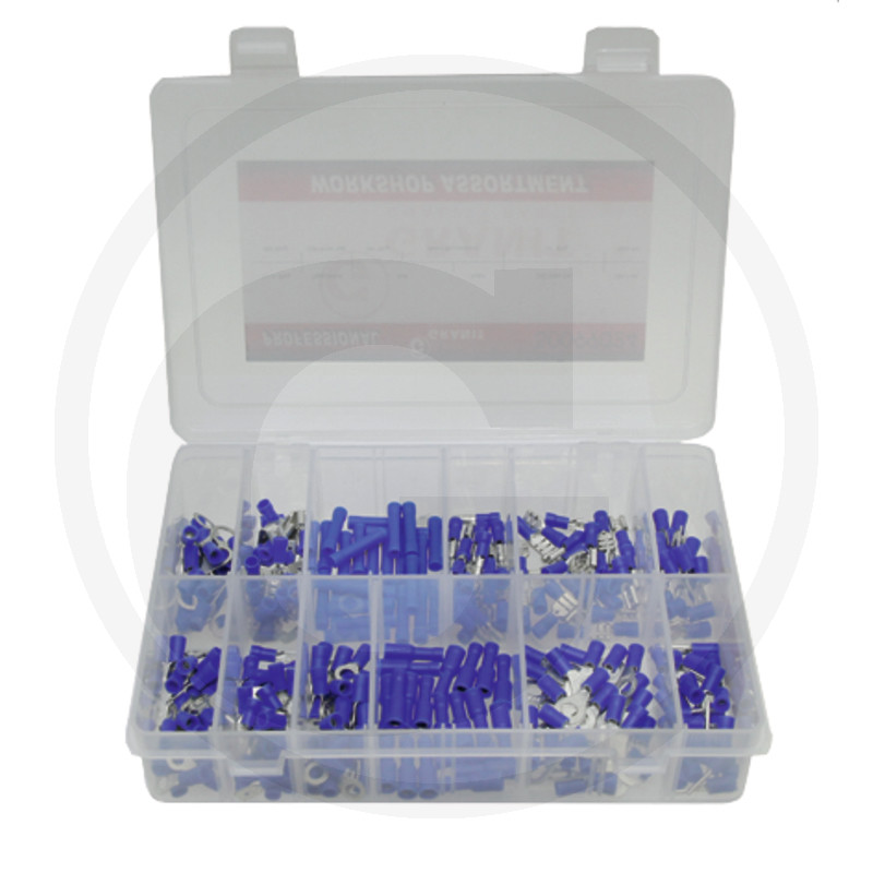 Assortiment de cosses (isolées), 275 pcs, bleu
