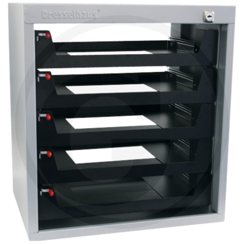 5-voudig, leeg, afsluitbaar (leeg, zonder plaatstalen koffers)