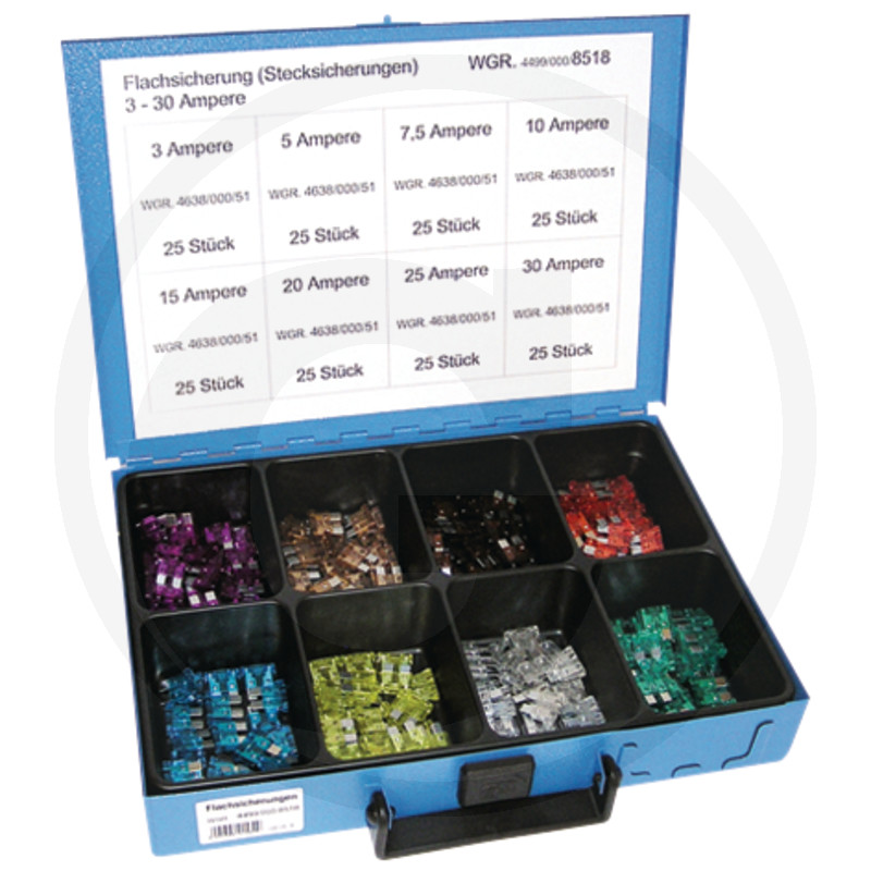 Assortiment steekzekeringen, 8-voudig