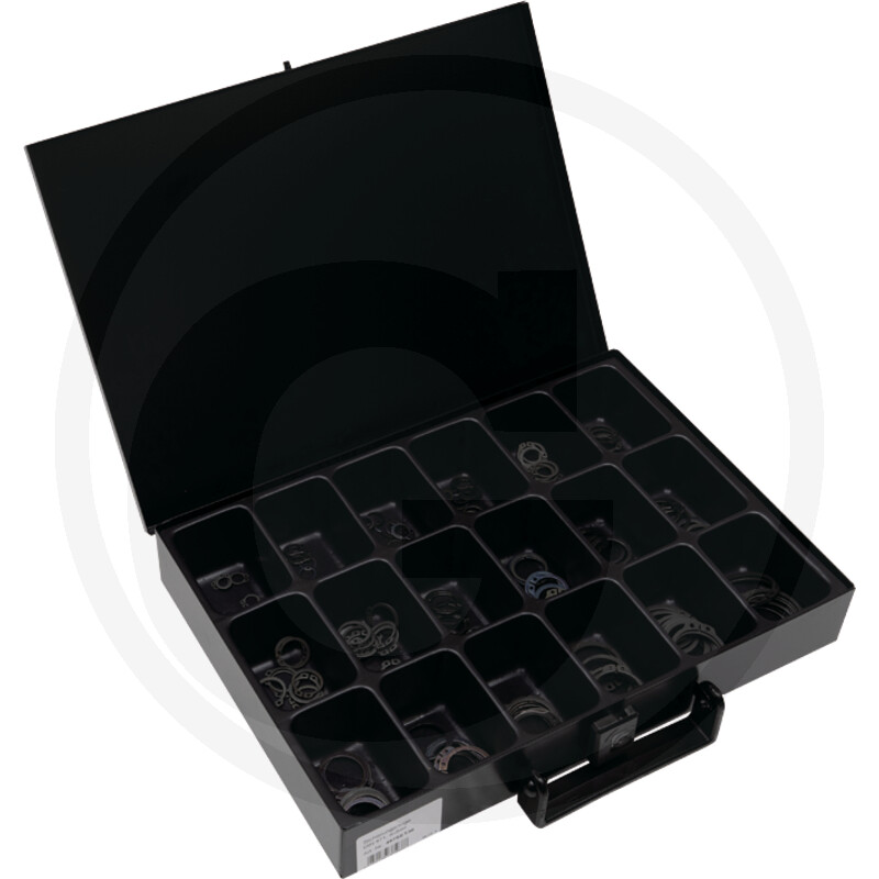 Assortiment seegerringen (buiten / voor as), 18-voudig