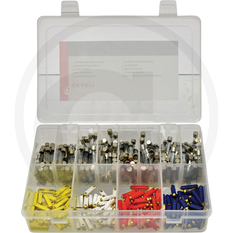 Assortiment glaszekeringen, 340-voudig