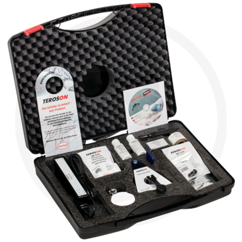 Kit de réparation du verre Teroson VR 1500 pour les éclats de pierre