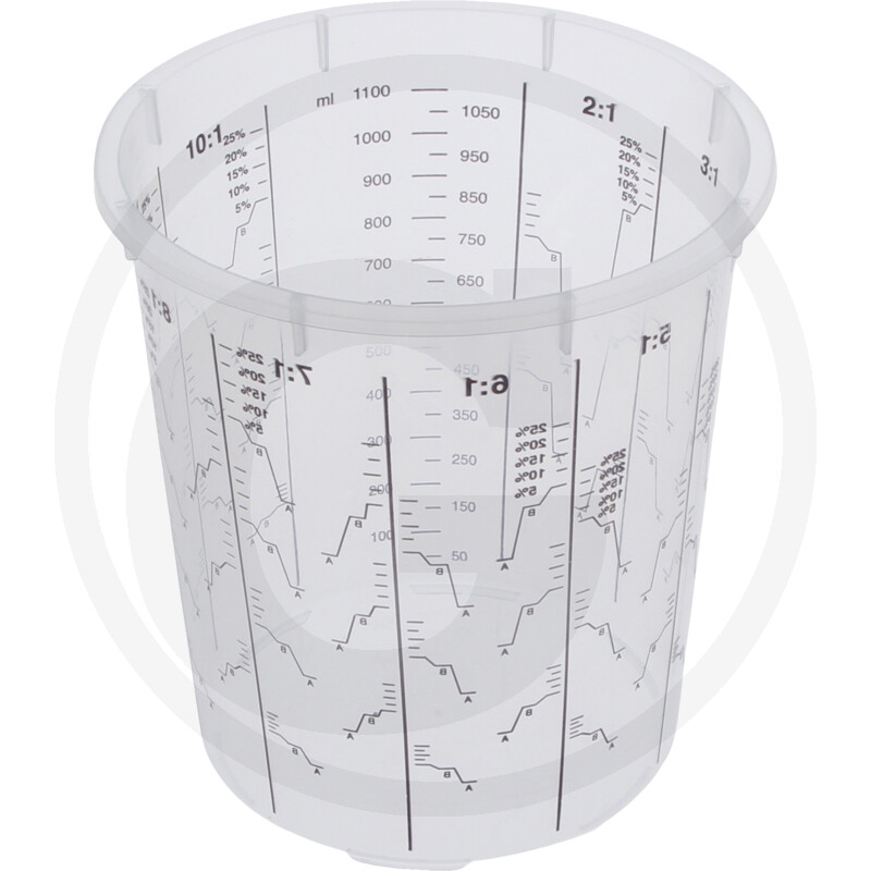 Beker om verf te mengen