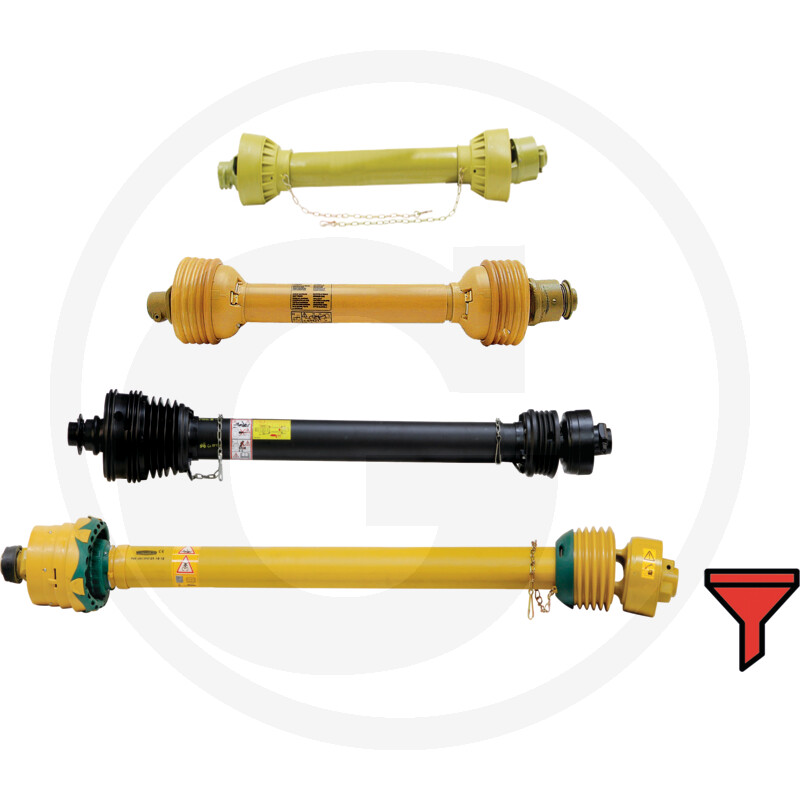 Zapfwellen mit Überlastkupplungen