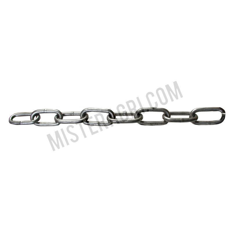 Ketting DIN 5685&#44; rechte&#44; lange schakels&#44; galvanisch verzinkt