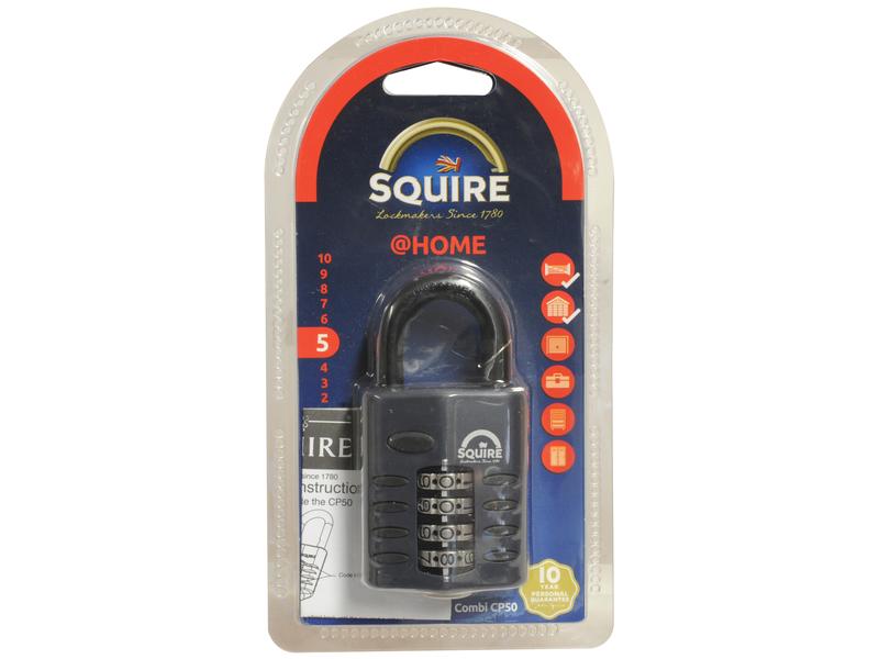 Cadenas à Combinaison Squire 38 Mm – Moulé Sous Pression, Solide Et Fiable