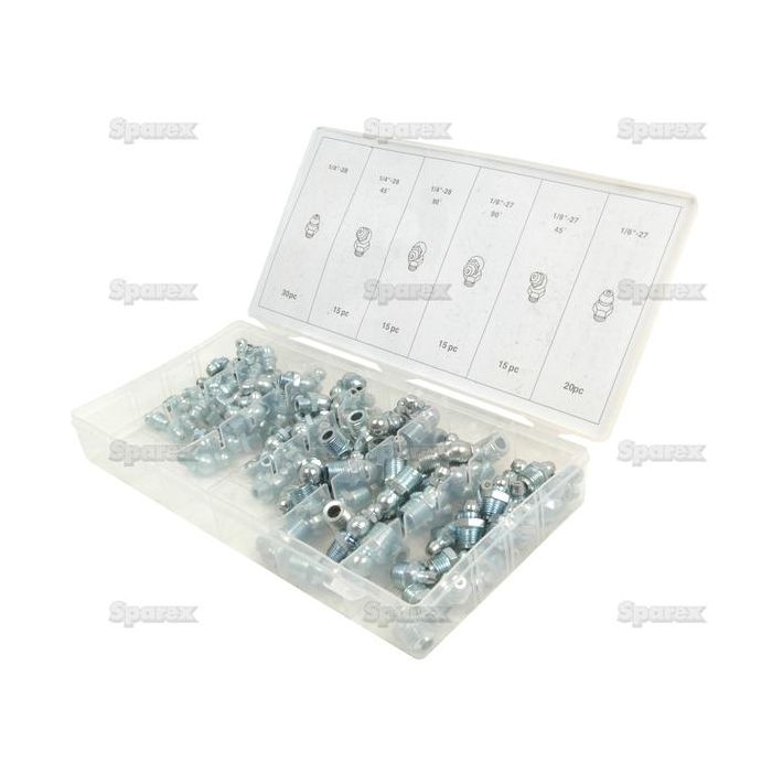 Assortiment vetnippels metrisch 110 delig - Tuinmachineconcurrent