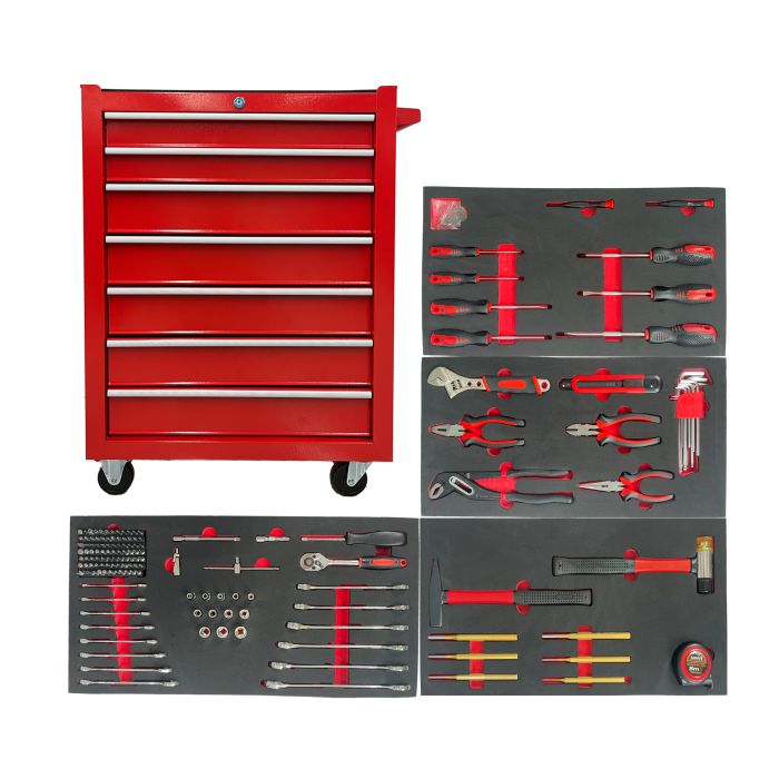 Gereedschapswagen incl. gereedschap (188-delig)