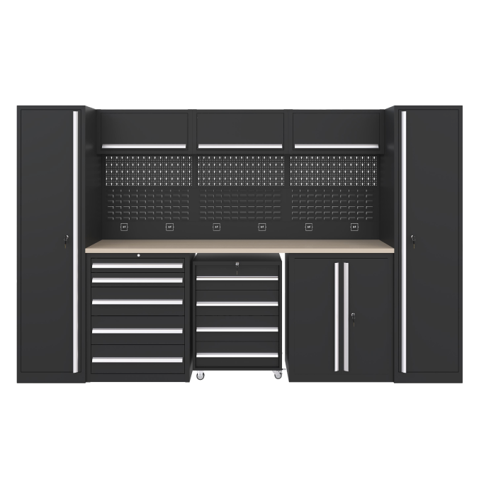 Gereedschapswand 2x enkele kast hoog (16 delig) Gereedschapswand 2x enkele kast hoog (16 delig)