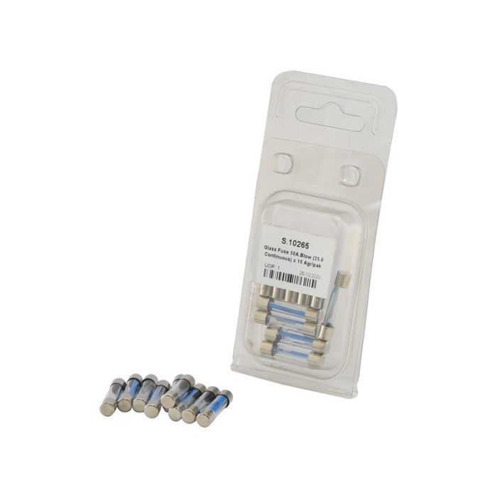 AGRIPAK 10 GLASZEKERINGEN 25AMP.