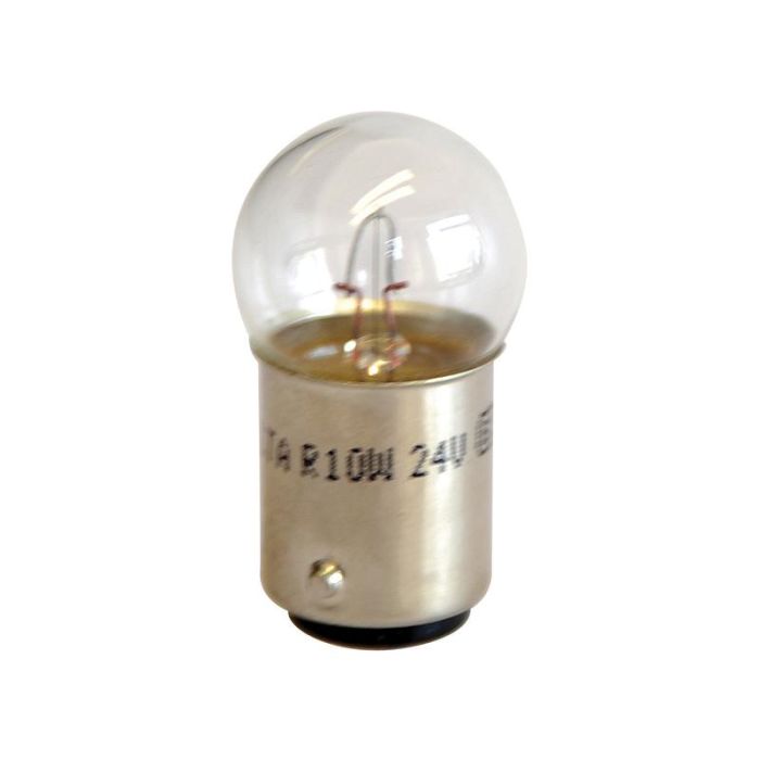 Gloeilamp (Gloeidraad) R10W, 24V, 10W, BA15d (Doos 1 stk.) Gloeilamp (Gloeidraad) R10W, 24V, 10W, BA15d (Doos 1 stk.)