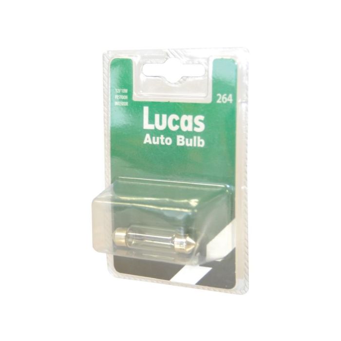 Festoon Bulb, 12V, 10W Watts, SV8.5 Voet