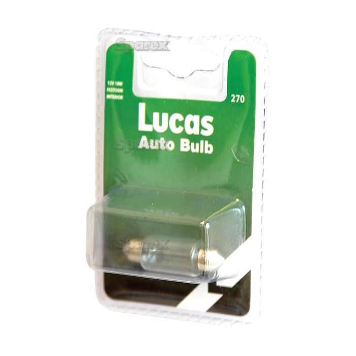 Festoon Bulb, 12V, 18W Watts, SV8.5 Voet